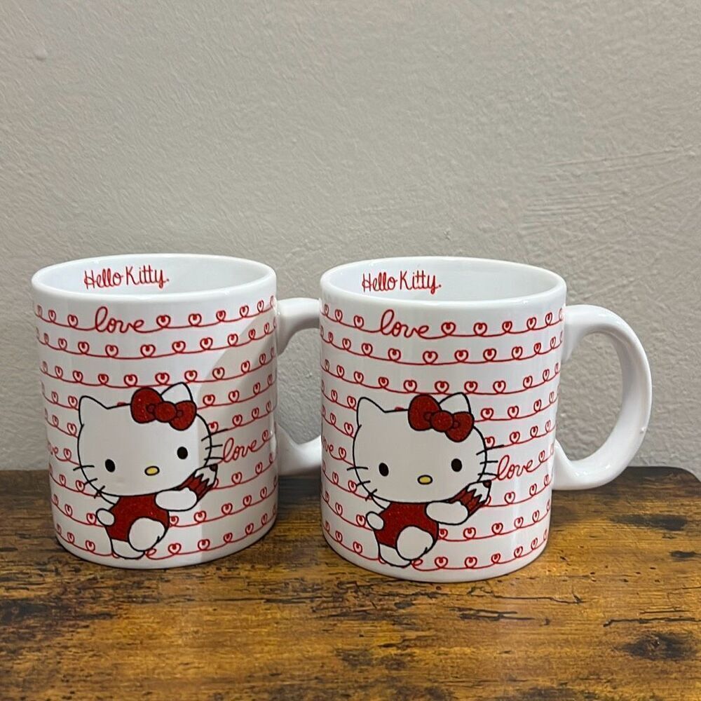- New Release Hello Kitty Love Mug set of two.